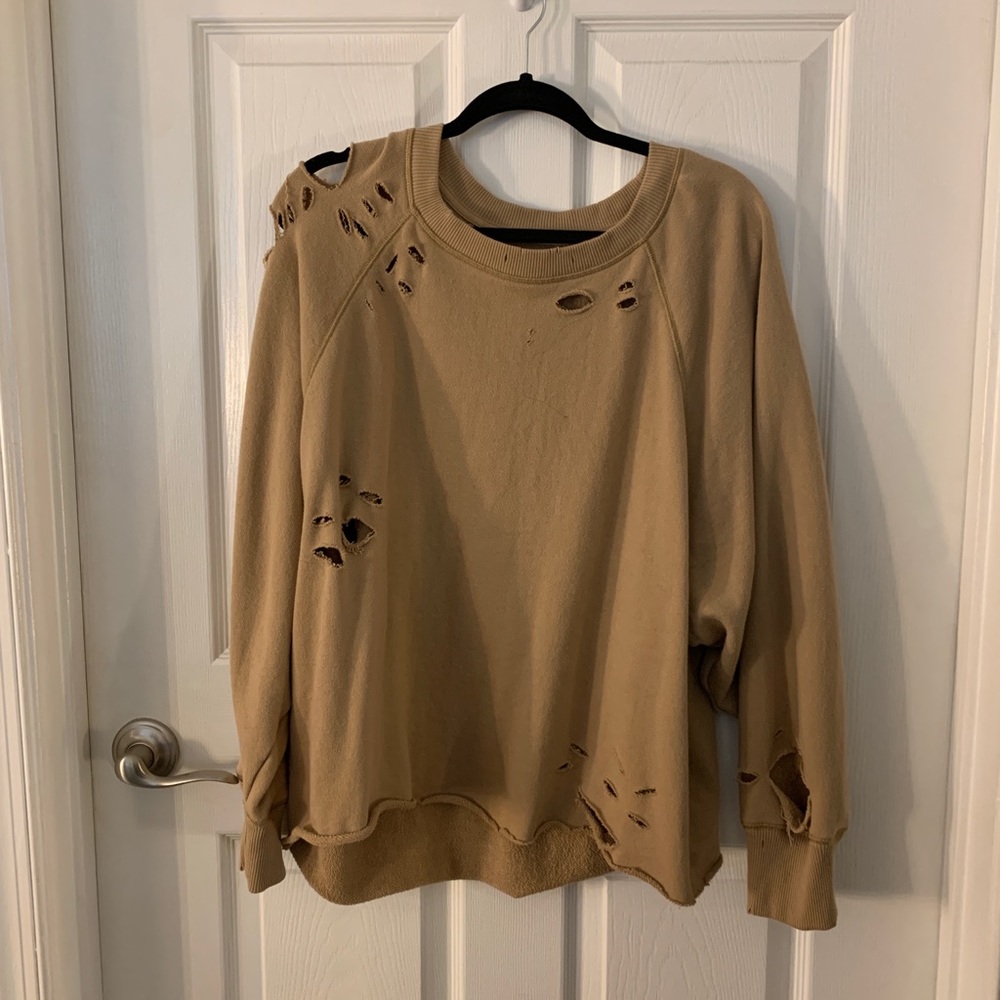 Aerie distressed sweatshirt
